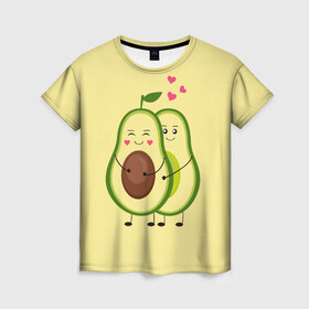 Женская футболка 3D с принтом Влюбленные Веганы Авокадо в Тюмени, 100% полиэфир ( синтетическое хлопкоподобное полотно) | прямой крой, круглый вырез горловины, длина до линии бедер | 14 февраля | avocado | based | plant | vegan | авокадо | валентина | веган | влюбленный | день | диета | для девочек | для фитнеса | женская | зож | кето | кето диета | купить | мужская | с авокадо | с принтом | фитнес