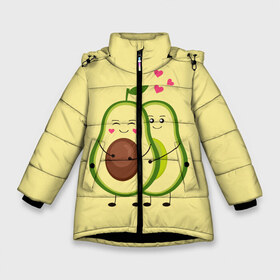 Зимняя куртка для девочек 3D с принтом Влюбленные Веганы Авокадо в Тюмени, ткань верха — 100% полиэстер; подклад — 100% полиэстер, утеплитель — 100% полиэстер. | длина ниже бедра, удлиненная спинка, воротник стойка и отстегивающийся капюшон. Есть боковые карманы с листочкой на кнопках, утяжки по низу изделия и внутренний карман на молнии. 

Предусмотрены светоотражающий принт на спинке, радужный светоотражающий элемент на пуллере молнии и на резинке для утяжки. | 14 февраля | avocado | based | plant | vegan | авокадо | валентина | веган | влюбленный | день | диета | для девочек | для фитнеса | женская | зож | кето | кето диета | купить | мужская | с авокадо | с принтом | фитнес