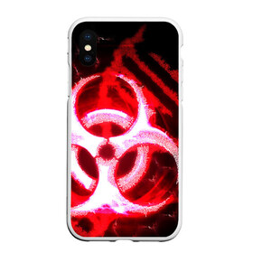 Чехол для iPhone XS Max матовый с принтом Plague Inc ShB (Oko) в Тюмени, Силикон | Область печати: задняя сторона чехла, без боковых панелей | авторская | вирус | знаки | игры | интересная | каракули | круг | лабиринт | линии | мозаика | необычная | око | символы | страшная | туннель | черная | эпидемия