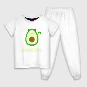 Детская пижама хлопок с принтом Авокато в Тюмени, 100% хлопок |  брюки и футболка прямого кроя, без карманов, на брюках мягкая резинка на поясе и по низу штанин
 | Тематика изображения на принте: avocado | based | food | plant | vegan | vegetable | авокадо | авокато | веган | диета | для девочек | для фитнеса | женская | зож | кето | кето диета | купить | мужская | с авокадо | с надписью | с принтом | фитнес