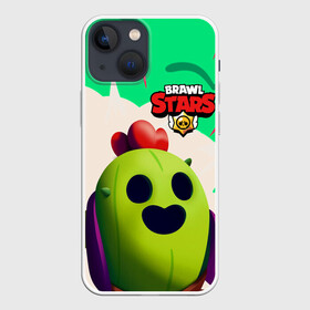 Чехол для iPhone 13 mini с принтом BRAWL STARS SPIKE в Тюмени,  |  | brawlstars | crow | leon | leonskin | mike | mr p | sally | shark | spike | битваогней | бравлстарc | бравлстарз | динамайк | игра | игры | леон | мистер пи | мультик | спайк | старз