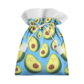 Подарочный 3D мешок с принтом Авокадо паттерн в Тюмени, 100% полиэстер | Размер: 29*39 см | Тематика изображения на принте: avocado | vegan | vegetarian | авокадо | веган | вегетарианство