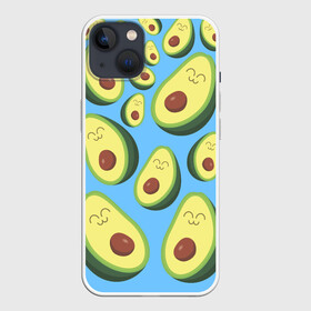 Чехол для iPhone 13 с принтом Авокадо паттерн в Тюмени,  |  | avocado | vegan | vegetarian | авокадо | веган | вегетарианство