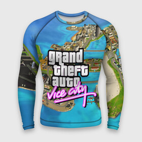 Мужской рашгард 3D с принтом GRAND THEFT AUTO:VICE CITY в Тюмени,  |  | grand theft auto 2 | grand theft auto 3 | grand theft auto v | grand theft auto: san andreas | grand theft auto: vice city | gta 5 | gta online | gta v | город | игры