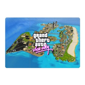 Магнитный плакат 3Х2 с принтом GRAND THEFT AUTO:VICE CITY в Тюмени, Полимерный материал с магнитным слоем | 6 деталей размером 9*9 см | grand theft auto 2 | grand theft auto 3 | grand theft auto v | grand theft auto: san andreas | grand theft auto: vice city | gta 5 | gta online | gta v | город | игры