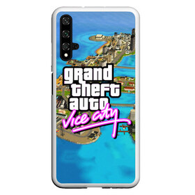 Чехол для Honor 20 с принтом GRAND THEFT AUTOVICE CITY в Тюмени, Силикон | Область печати: задняя сторона чехла, без боковых панелей | grand theft auto 2 | grand theft auto 3 | grand theft auto v | grand theft auto: san andreas | grand theft auto: vice city | gta 5 | gta online | gta v | город | игры