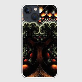 Чехол для iPhone 13 mini с принтом ФРАКТАЛЬНЫЙ ОПТИЧЕСКИЙ УЗОР в Тюмени,  |  | abstract | abstraction | texture | абстракция | геометрия | иллюзия | обман зрения | оптический узор | текстура