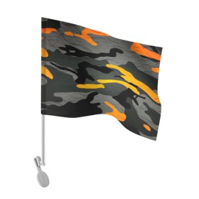 Флаг для автомобиля с принтом КАМУФЛЯЖ АРМЕЙСКИЙ в Тюмени, 100% полиэстер | Размер: 30*21 см | 23 февраля | amel flags | camouflage | dazzle paint | province | provinces | день защитника отечества | камуфляж | маскировка | сокрытие