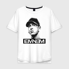 Мужская футболка хлопок Oversize с принтом Eminem в Тюмени, 100% хлопок | свободный крой, круглый ворот, “спинка” длиннее передней части | eminem | evil | ken kaniff | marshall bruce mathers iii | mm | rap | slim shady | маршалл брюс мэтерс iii | рэп | рэп рок | хип хоп | хорроркор | эминем