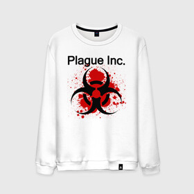 Мужской свитшот хлопок с принтом Plague Inc в Тюмени, 100% хлопок |  | inc | ndemic creations | plague | plague inc | биологический симулятор | игра | чума | чума инкорпорейтед