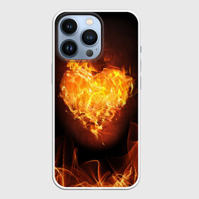 Чехол для iPhone 13 Pro с принтом Горячее сердце в Тюмени,  |  | 14 февраля | 8 марта | валентинов день | влюблен | влюбленность | влюбленные | вместе навсегда | горячая | горячий | девушке | день влю | для жены | желание | любимая | любимый | люблю | люблю тебя