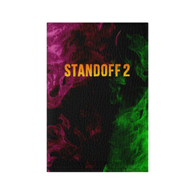 Обложка для паспорта матовая кожа с принтом STANDOFF 2 в Тюмени, натуральная матовая кожа | размер 19,3 х 13,7 см; прозрачные пластиковые крепления | standoff | standoff 2 | противостояние