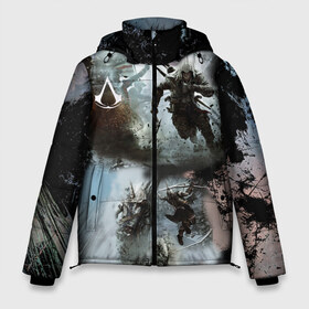 Мужская зимняя куртка 3D с принтом Assassin’s Creed в Тюмени, верх — 100% полиэстер; подкладка — 100% полиэстер; утеплитель — 100% полиэстер | длина ниже бедра, свободный силуэт Оверсайз. Есть воротник-стойка, отстегивающийся капюшон и ветрозащитная планка. 

Боковые карманы с листочкой на кнопках и внутренний карман на молнии. | Тематика изображения на принте: action adventure | action rpg | creed | игра | мультиплатформенная | паркур | стелс