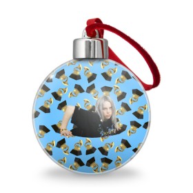 Ёлочный шар с принтом Billie Eilish Grammy в Тюмени, Пластик | Диаметр: 77 мм | billie | eilish | grammy | айлиш | билли | грэмми