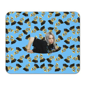 Коврик для мышки прямоугольный с принтом Billie Eilish Grammy в Тюмени, натуральный каучук | размер 230 х 185 мм; запечатка лицевой стороны | billie | eilish | grammy | айлиш | билли | грэмми