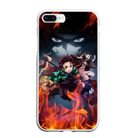 Чехол для iPhone 7Plus/8 Plus матовый с принтом KIMETSU NO YAIBA в Тюмени, Силикон | Область печати: задняя сторона чехла, без боковых панелей | demon slayer | demon slayer: kimetsu no yaiba | kimetsu | kimetsu no yaiba | nezuko | slayer | tanjiro | клинок рассекающий демонов | незуко | танджиро | шинобу кочо