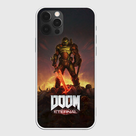 Чехол для iPhone 12 Pro с принтом DOOM ETERNAL в Тюмени, силикон | область печати: задняя сторона чехла, без боковых панелей | doom | doom eternal | eternal | дум | дуум