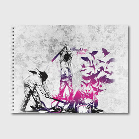 Альбом для рисования с принтом Three Days Grace в Тюмени, 100% бумага
 | матовая бумага, плотность 200 мг. | Тематика изображения на принте: three days grace