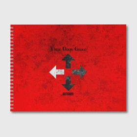 Альбом для рисования с принтом Three Days Grace в Тюмени, 100% бумага
 | матовая бумага, плотность 200 мг. | three days grace