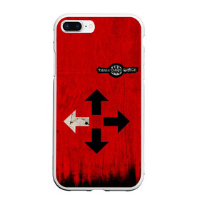 Чехол для iPhone 7Plus/8 Plus матовый с принтом THREE DAYS GRACE RED в Тюмени, Силикон | Область печати: задняя сторона чехла, без боковых панелей | rock | музыка | рок