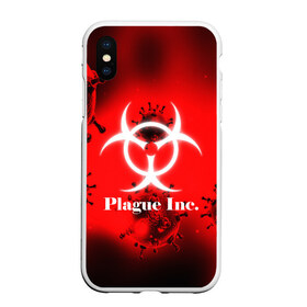 Чехол для iPhone XS Max матовый с принтом PLAGUE INC в Тюмени, Силикон | Область печати: задняя сторона чехла, без боковых панелей | molecule | plague inc | абстракция | бактерии | вирус | клетки | медицина | микробы | молекулы | наука | нейрон | нейроны | планета | текстура | текстуры | формула