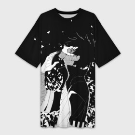 Платье-футболка 3D с принтом Даби в Тюмени,  |  | Тематика изображения на принте: boku no hero academia | dabi | боку но хиро | даби | моя геройская академия