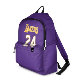 Рюкзак 3D с принтом Los Angeles Lakers / Kobe Brya в Тюмени, 100% полиэстер | лямки с регулируемой длиной, сверху петелька, чтобы рюкзак можно было повесить на вешалку. Основное отделение закрывается на молнию, как и внешний карман. Внутри два дополнительных кармана, один из которых закрывается на молнию. По бокам два дополнительных кармашка | basketball | espn | kobe | kobe bryant | kobe bryant death | kobe bryant tribute | lakers | los angeles lakers | nba