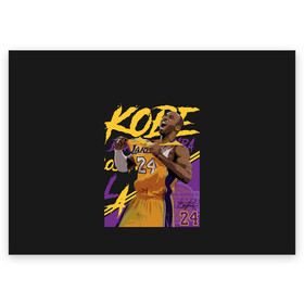 Поздравительная открытка с принтом Kobe Bryant в Тюмени, 100% бумага | плотность бумаги 280 г/м2, матовая, на обратной стороне линовка и место для марки
 | 08 | 24 | 8 | angeles | basketball | bryant | gigi | goat | kobe | lakers | legend | los | mamba | rip | sport | баскетбол | брайант | коби | легенда | мамба | роспись | спорт