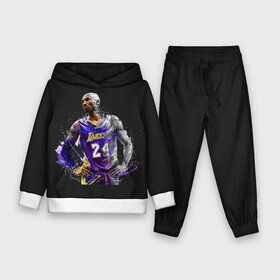 Детский костюм 3D (с толстовкой) с принтом Kobe Bryant в Тюмени,  |  | 08 | 24 | 8 | angeles | basketball | bryant | gigi | goat | kobe | lakers | legend | los | mamba | rip | sport | баскетбол | брайант | коби | легенда | мамба | роспись | спорт