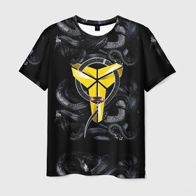 Мужская футболка 3D с принтом Los Angeles Lakers(Kobe Bryan) в Тюмени, 100% полиэфир | прямой крой, круглый вырез горловины, длина до линии бедер | angeles | bryant | kobe | lakers | los | баскетбольный | клуб