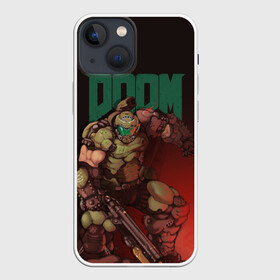Чехол для iPhone 13 mini с принтом Doom в Тюмени,  |  | doom | doom 2016 | doom 2020 | doom eternal | doomguy | дум | дум 2020 | дум вечен | дум етернал | дум этернал | думгай