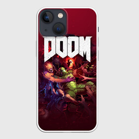 Чехол для iPhone 13 mini с принтом Doom в Тюмени,  |  | doom | doom 2016 | doom 2020 | doom eternal | doom slayer | doomguy | doomslayer | дум | дум 2020 | дум вечен | дум етернал | дум этернал | думгай