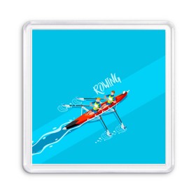 Магнит 55*55 с принтом Rowers в Тюмени, Пластик | Размер: 65*65 мм; Размер печати: 55*55 мм | rowing | sport | байдарки | гребец | гребцы | лодки | лодочный спорт | спорт | спортсмен | спортсмены