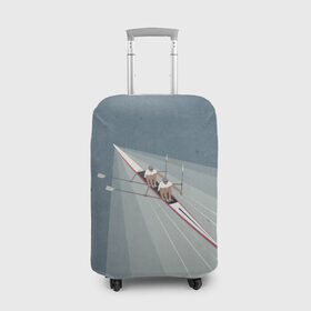 Чехол для чемодана 3D с принтом Академические гребцы в Тюмени, 86% полиэфир, 14% спандекс | двустороннее нанесение принта, прорези для ручек и колес | rowing | sport | байдарки | гребец | гребцы | лодки | лодочный спорт | спорт | спортсмен | спортсмены