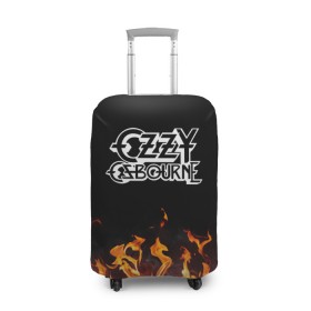 Чехол для чемодана 3D с принтом Ozzy Osbourne в Тюмени, 86% полиэфир, 14% спандекс | двустороннее нанесение принта, прорези для ручек и колес | music | ozzy | ozzy osbourne | rock | музыка | оззи | оззи осборн | ози | осборн | рок