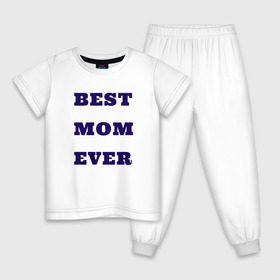 Детская пижама хлопок с принтом Самая лучшая мама в Тюмени, 100% хлопок |  брюки и футболка прямого кроя, без карманов, на брюках мягкая резинка на поясе и по низу штанин
 | 8 марта | the best | беременная | будущая мама | восьмое марта | день мамы | мама | мамочка | подарок жене | подарок маме | самая лучшая мама | футболка мама