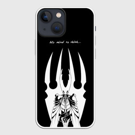 Чехол для iPhone 13 mini с принтом HOLLOW KNIGHT | ХОЛЛОУ НАЙТ в Тюмени,  |  | grimm | hallounest | heart of nightmare | hollow knight | hornet | knight | quirrell | silksong | гримм | квиррел | рыцарь | халлоунест | холлоу найт | хорнет