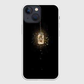 Чехол для iPhone 13 mini с принтом Банка со светлячками в Тюмени,  |  | банка | гирлянда | свет | светлячок | цепочка