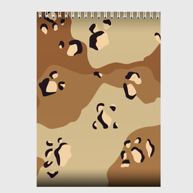 Скетчбук с принтом ПОЛЕВОЙ АРМЕЙСКИЙ в Тюмени, 100% бумага
 | 48 листов, плотность листов — 100 г/м2, плотность картонной обложки — 250 г/м2. Листы скреплены сверху удобной пружинной спиралью | Тематика изображения на принте: 23 февраля | amel flags | camouflage | dazzle paint | province | provinces | день защитника отечества | камуфляж | маскировка | сокрытие