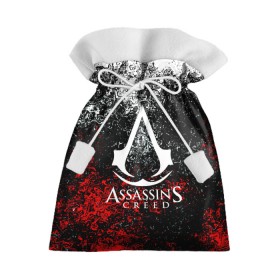 Подарочный 3D мешок с принтом ASSASSIN`S CREED в Тюмени, 100% полиэстер | Размер: 29*39 см | black flag | brotherhood | chronicles | creed | game | origins | revelations | rogue | syndicate | unity | альтаир | ассасин | игры | кинжал | пираты