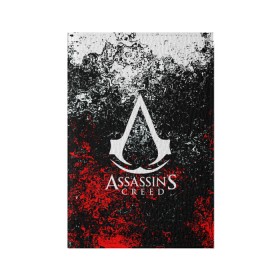 Обложка для паспорта матовая кожа с принтом ASSASSIN`S CREED в Тюмени, натуральная матовая кожа | размер 19,3 х 13,7 см; прозрачные пластиковые крепления | black flag | brotherhood | chronicles | creed | game | origins | revelations | rogue | syndicate | unity | альтаир | ассасин | игры | кинжал | пираты