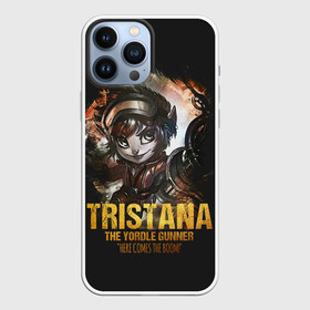 Чехол для iPhone 13 Pro Max с принтом Tristana в Тюмени,  |  | Тематика изображения на принте: jinx | kda | league | lol | moba | pentakill | riot | rise | rus | skins | варвик | варус | воин | легенд | лига | лол | маг | стрелок | танк | чемпион