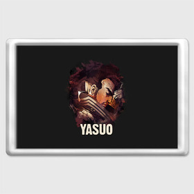 Магнит 45*70 с принтом Yasuo в Тюмени, Пластик | Размер: 78*52 мм; Размер печати: 70*45 | jinx | kda | league | lol | moba | pentakill | riot | rise | rus | skins | варвик | варус | воин | легенд | лига | лол | маг | стрелок | танк | чемпион