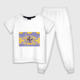 Детская пижама хлопок с принтом Kobe Bryant в Тюмени, 100% хлопок |  брюки и футболка прямого кроя, без карманов, на брюках мягкая резинка на поясе и по низу штанин
 | angeles | bryant | kobe | lakers | los | nba | баскетбольный | клуб
