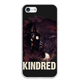 Чехол для iPhone 5/5S матовый с принтом Kindred в Тюмени, Силикон | Область печати: задняя сторона чехла, без боковых панелей | jinx | kda | league | lol | moba | pentakill | riot | rise | rus | skins | варвик | варус | воин | легенд | лига | лол | маг | стрелок | танк | чемпион