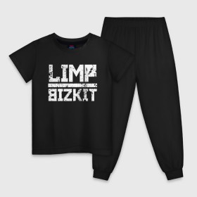 Детская пижама хлопок с принтом LIMP BIZKIT в Тюмени, 100% хлопок |  брюки и футболка прямого кроя, без карманов, на брюках мягкая резинка на поясе и по низу штанин
 | Тематика изображения на принте: dj lethal | limp bizkit | rock | джон отто | лимп бизкит | майк смит | музыка | роб уотерс | рок | сэм риверс | терри бальзамо | уэс борланд | фред дёрст