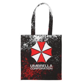 Сумка 3D повседневная с принтом UMBRELLA CORP в Тюмени, 100% полиэстер | Плотность: 200 г/м2; Размер: 34×35 см; Высота лямок: 30 см | ada wong | biohazard | leon | nemesis | project resistance | raccoon city | re2 | resident evil 2 | rpd | stars | umbrella | ада вонг | амбрелла | немесис | ужасы