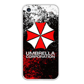 Чехол для iPhone 5/5S матовый с принтом UMBRELLA CORP в Тюмени, Силикон | Область печати: задняя сторона чехла, без боковых панелей | ada wong | biohazard | leon | nemesis | project resistance | raccoon city | re2 | resident evil 2 | rpd | stars | umbrella | ада вонг | амбрелла | немесис | ужасы