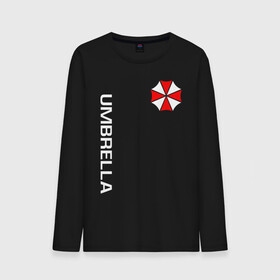 Мужской лонгслив хлопок с принтом UMBRELLA CORP | АМБРЕЛЛА КОРП(+спина) в Тюмени, 100% хлопок |  | ada wong | biohazard | leon | nemesis | project resistance | raccoon city | re2 | resident evil 2 | rpd | stars | umbrella | ада вонг | амбрелла | немесис | ужасы