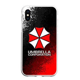 Чехол для iPhone XS Max матовый с принтом UMBRELLA CORP в Тюмени, Силикон | Область печати: задняя сторона чехла, без боковых панелей | ada wong | biohazard | leon | nemesis | project resistance | raccoon city | re2 | resident evil 2 | rpd | stars | umbrella | ада вонг | амбрелла | немесис | ужасы